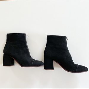Madewell Amalia Zip Boot  | Black Suede